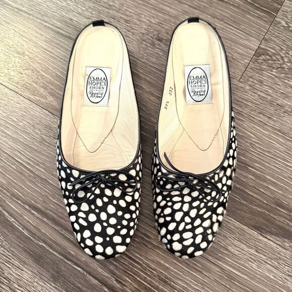 Emma Hope’s Shoes Animal Print Slip On Mule Flat - Picture 1 of 7